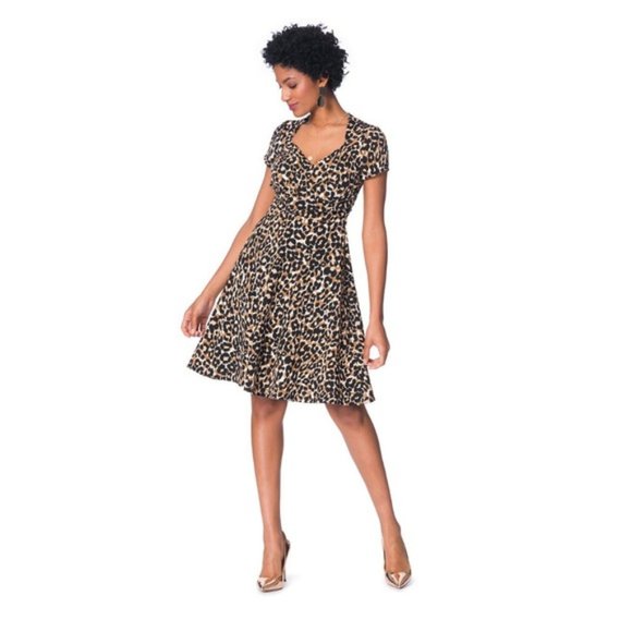 NWOT Leota Sweetheart Dress in Leopard S - Picture 6 of 7